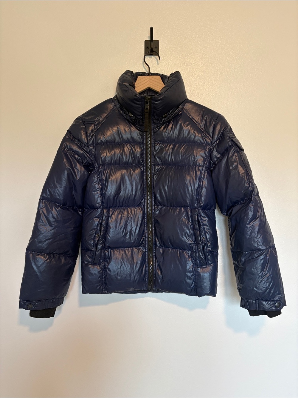 Girl's SAM S13 Duvet Down Puffer Coat Softshell Winter Jacket Navy 14